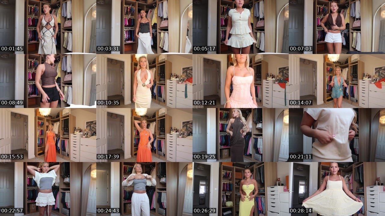 Contact-sheet preview of NonStopFashion's Twitch recording