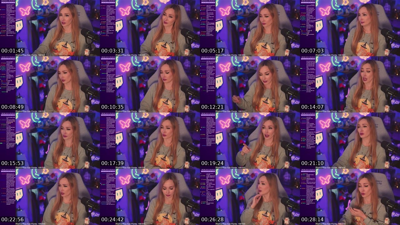 Contact-sheet preview of PaigeTheWitch's Twitch recording