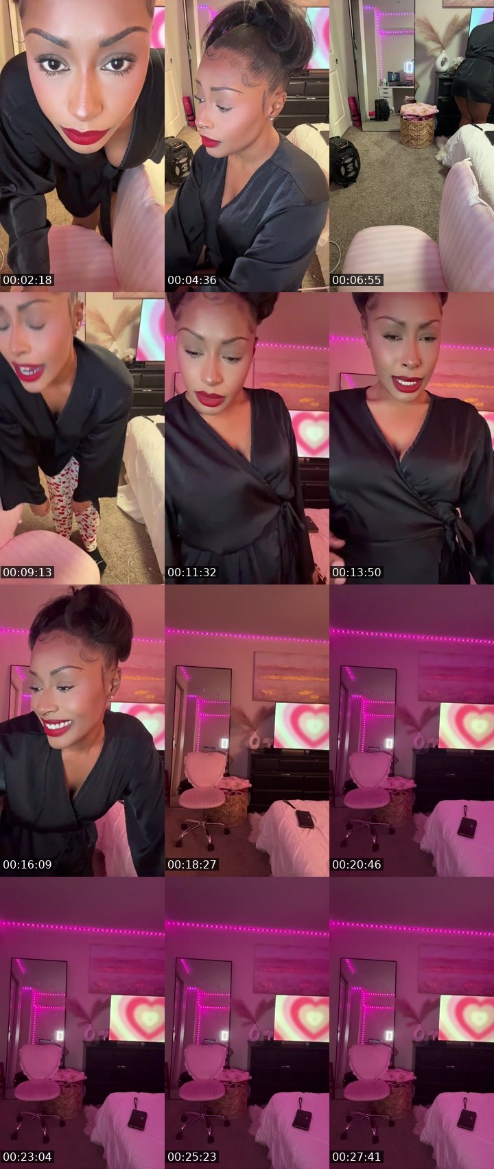 Contact-sheet preview of xziyahdiamond's Twitch recording