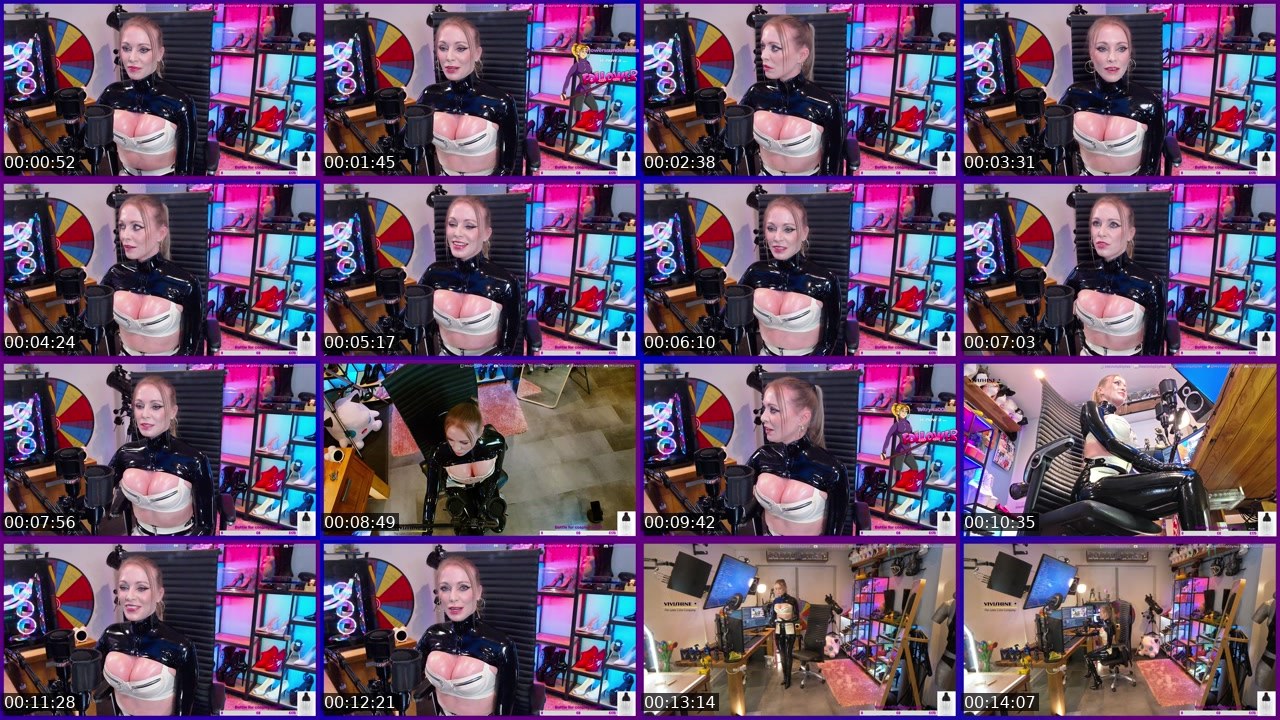 Contact-sheet preview of MsUniqStyles's Twitch recording