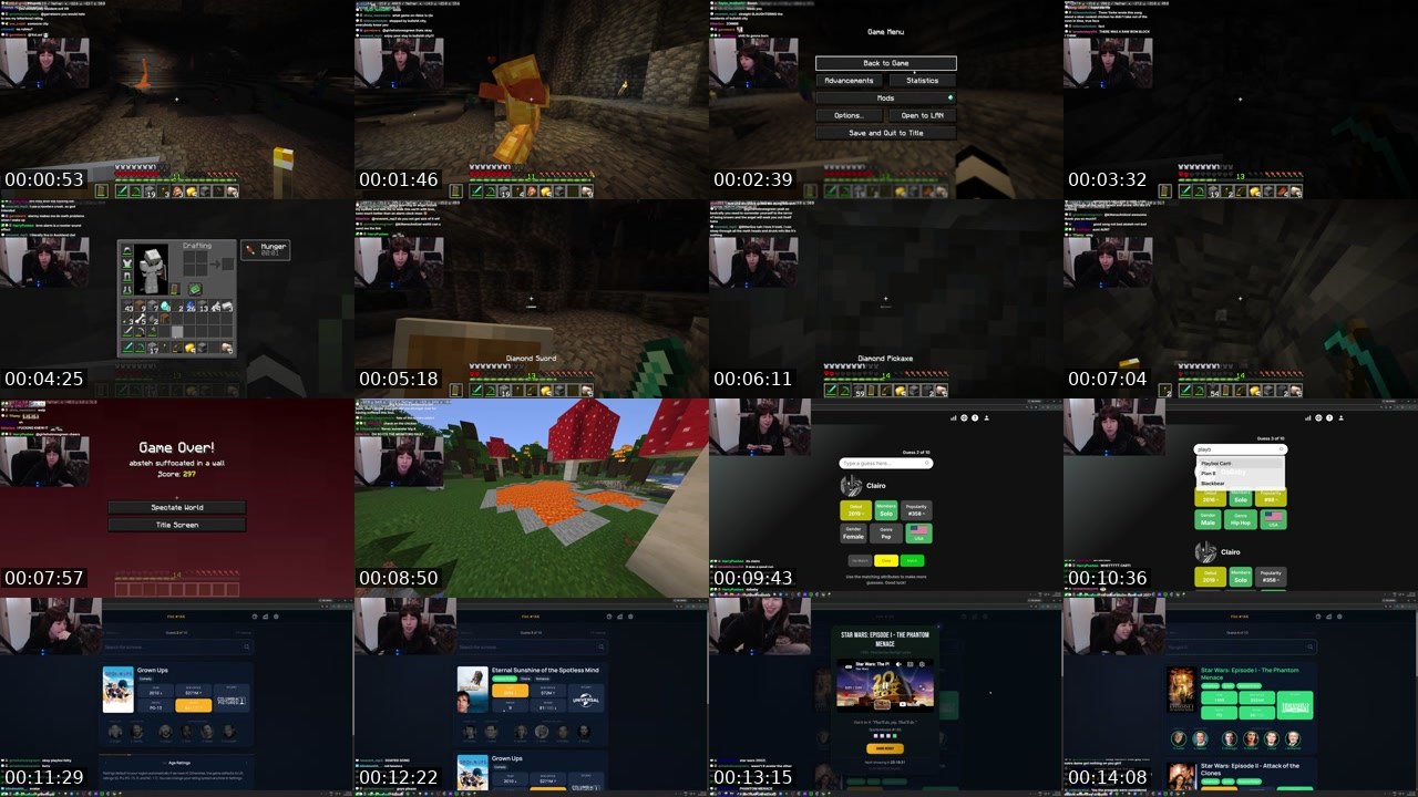 Contact-sheet preview of absteh's Twitch recording