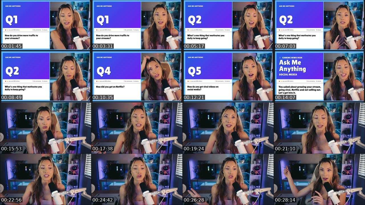 Contact-sheet preview of Avori's Twitch recording