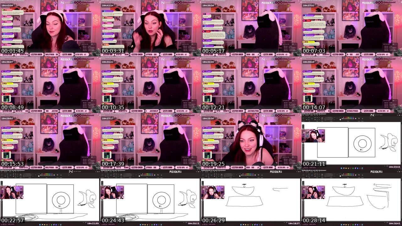 Contact-sheet preview of madoppeldi's Twitch recording
