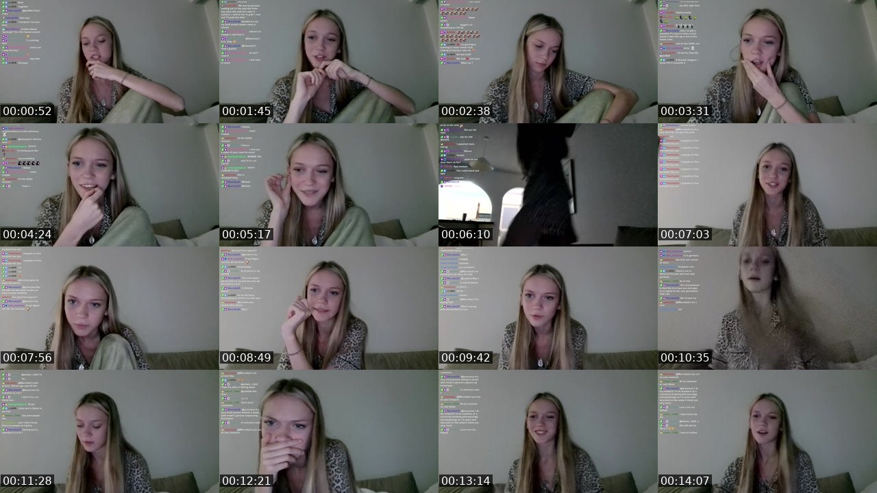 Contact-sheet preview of vineless's Twitch recording