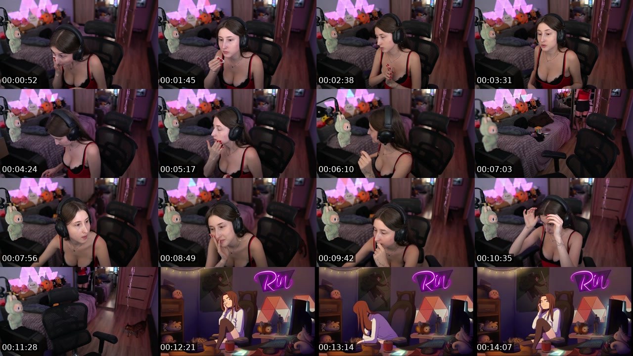 Contact-sheet preview of Rineksalol's Twitch recording