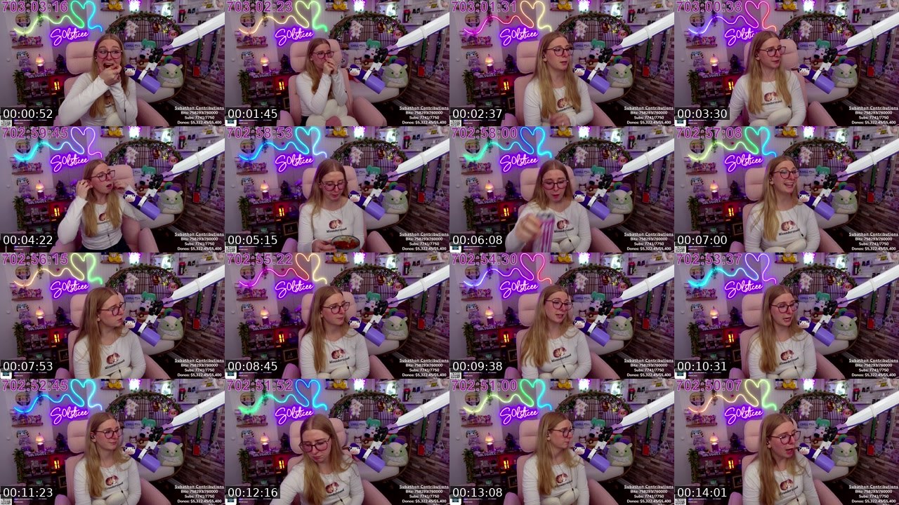 Contact-sheet preview of S0lsticee's Twitch recording