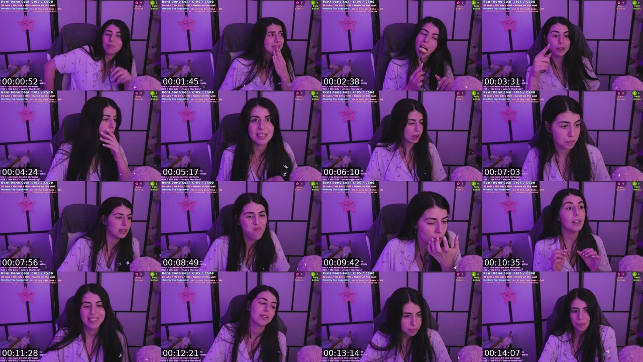 Contact-sheet preview of isel's Twitch recording