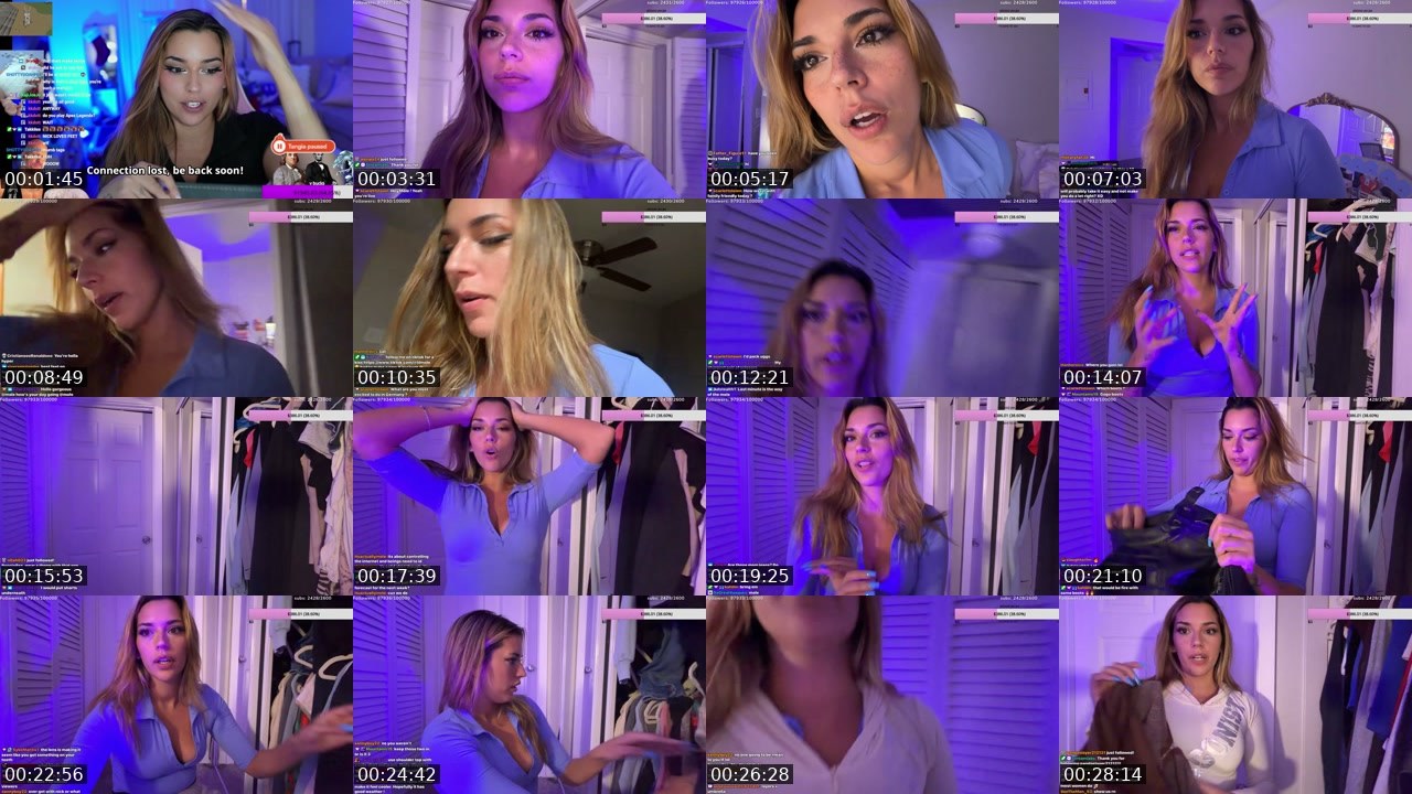 Contact-sheet preview of mole's Twitch recording