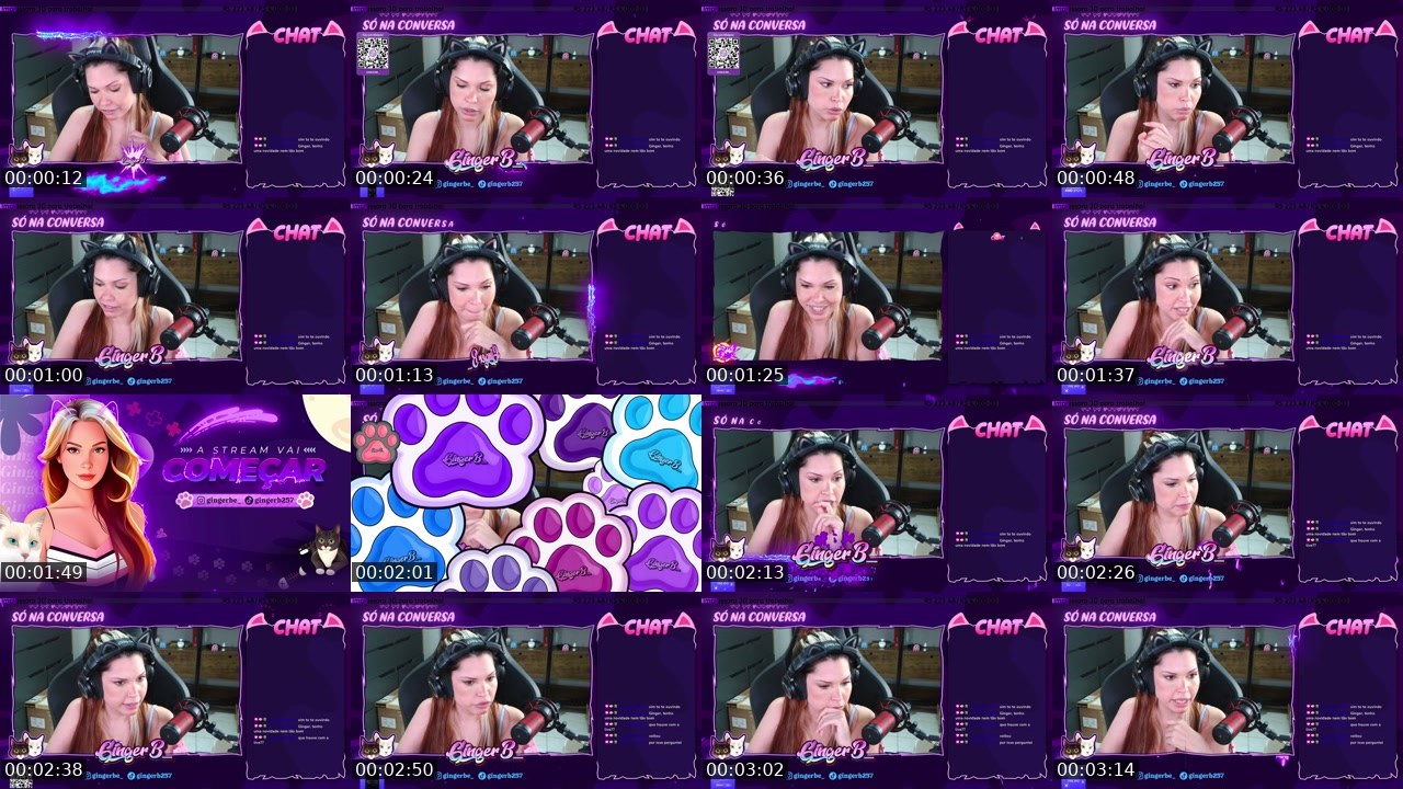 Contact-sheet preview of GingerB_'s Twitch recording