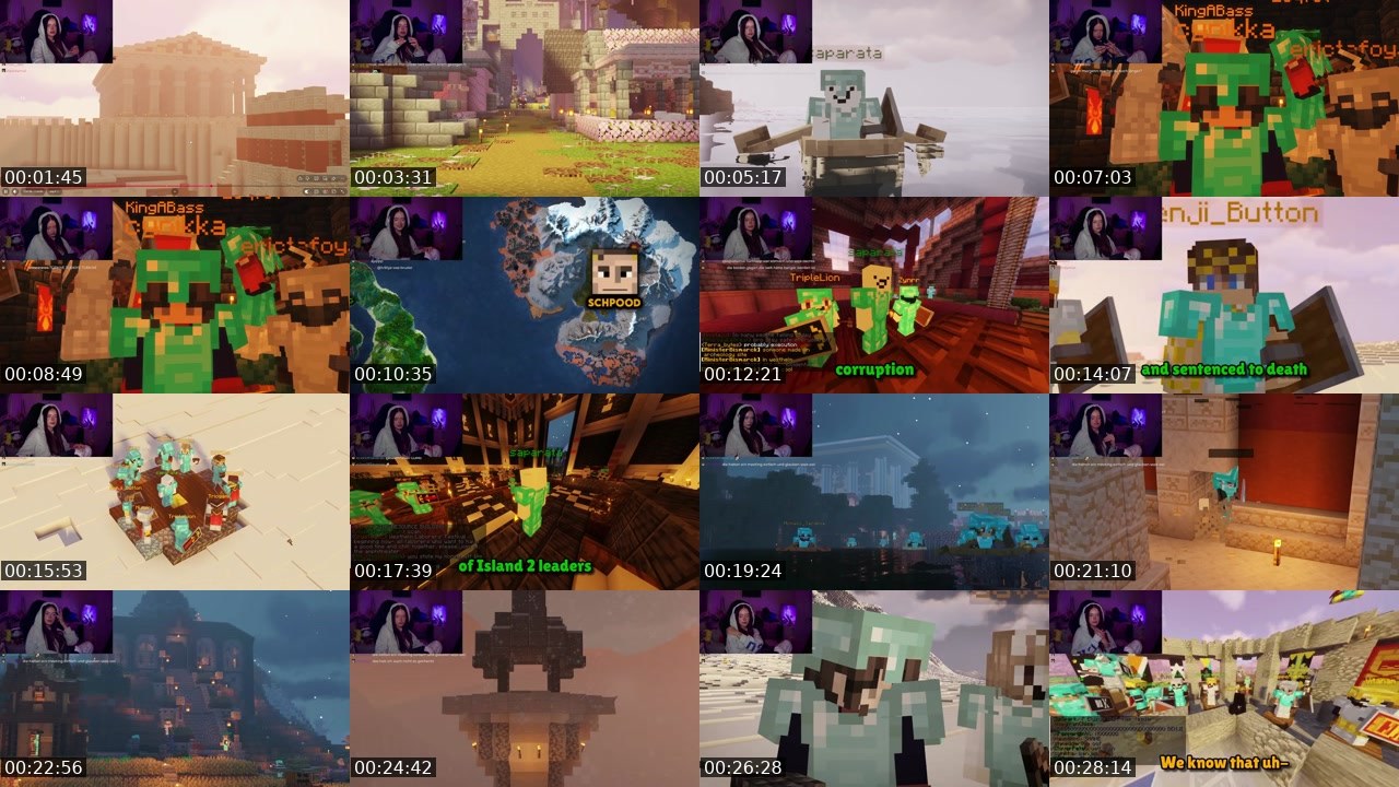Contact-sheet preview of baumhausv's Twitch recording