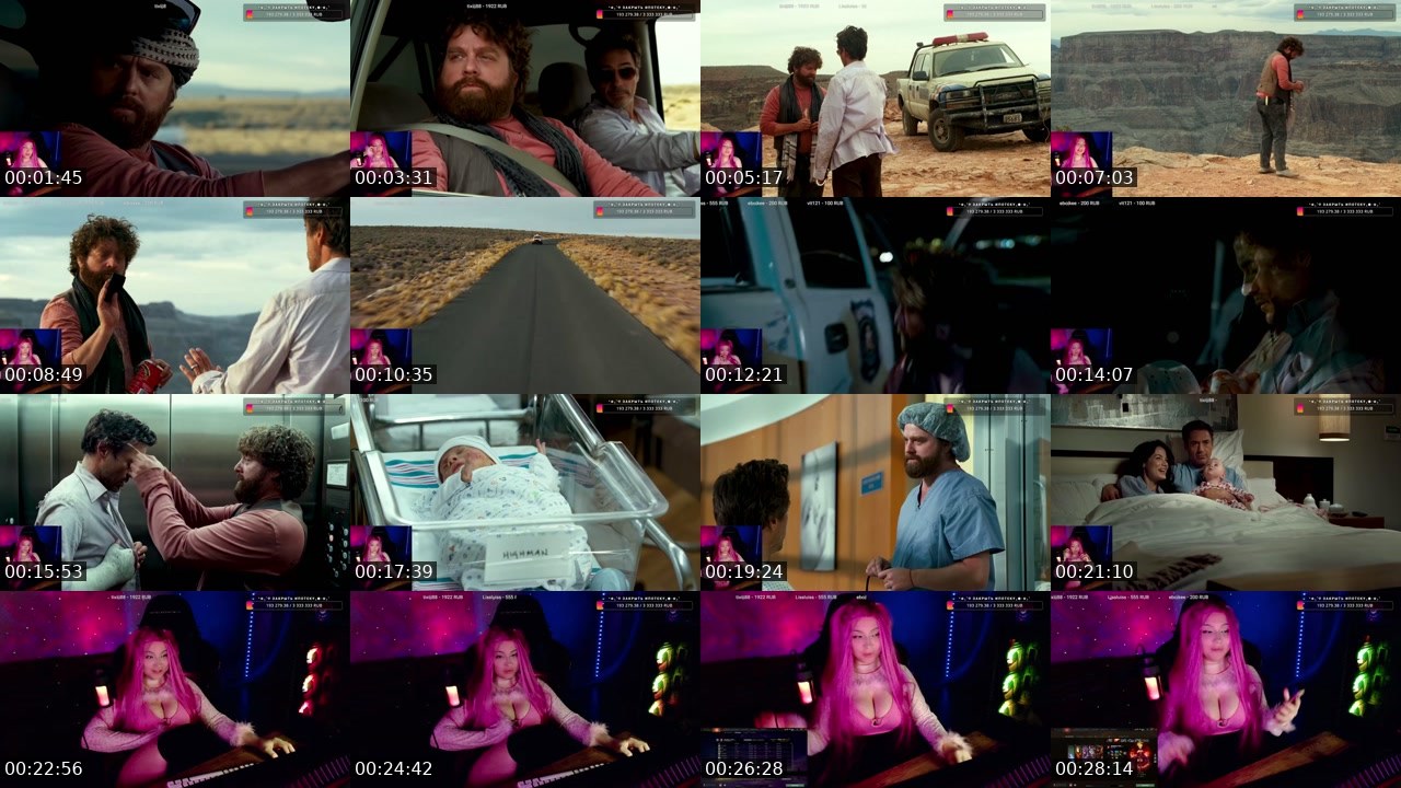 Contact-sheet preview of yanagranl's Twitch recording