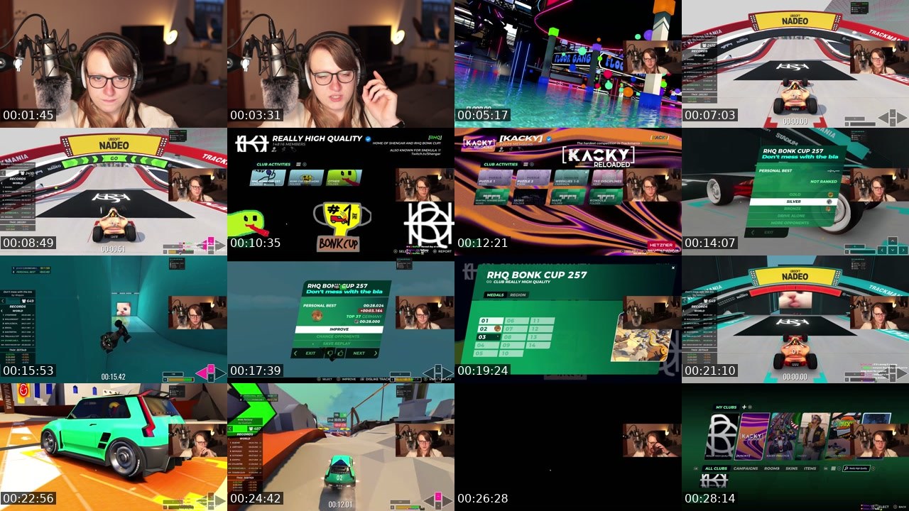 Contact-sheet preview of DivineCarly's Twitch recording