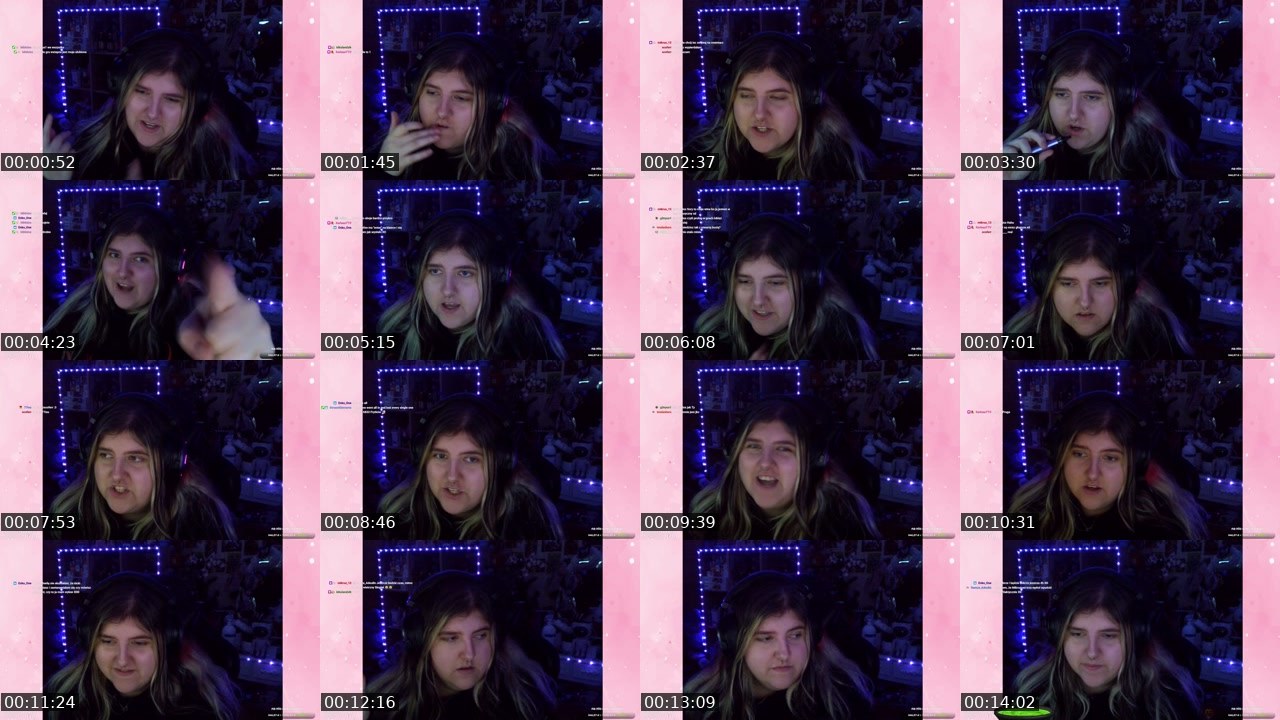 Contact-sheet preview of x_misia_ks's Twitch recording