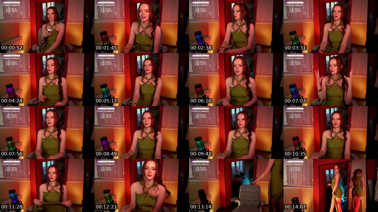 Contact-sheet preview of Foxperry's Twitch recording