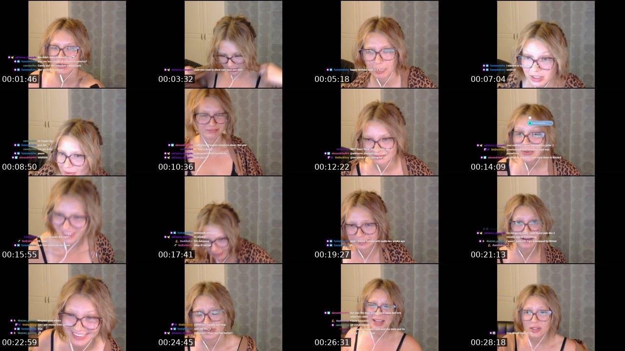 Contact-sheet preview of jadefaeriee's Twitch recording