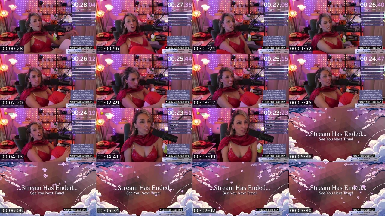 Contact-sheet preview of Gigiana's Twitch recording