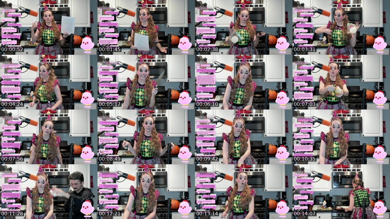 Contact-sheet preview of TayRae's Twitch recording