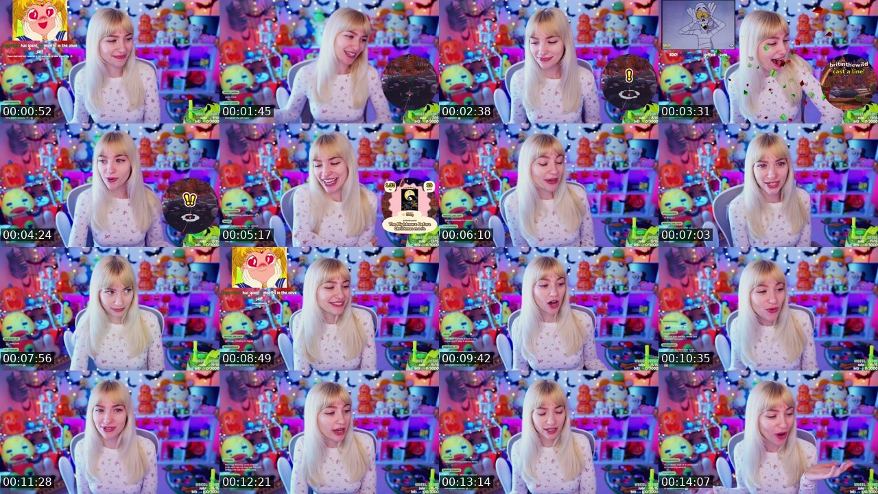 Contact-sheet preview of OlivesCrossing's Twitch recording