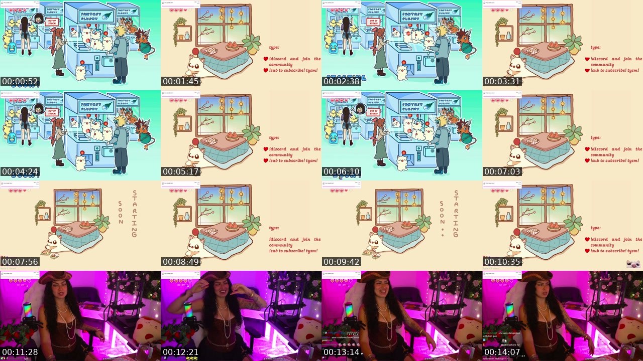 Contact-sheet preview of wolfee's Twitch recording