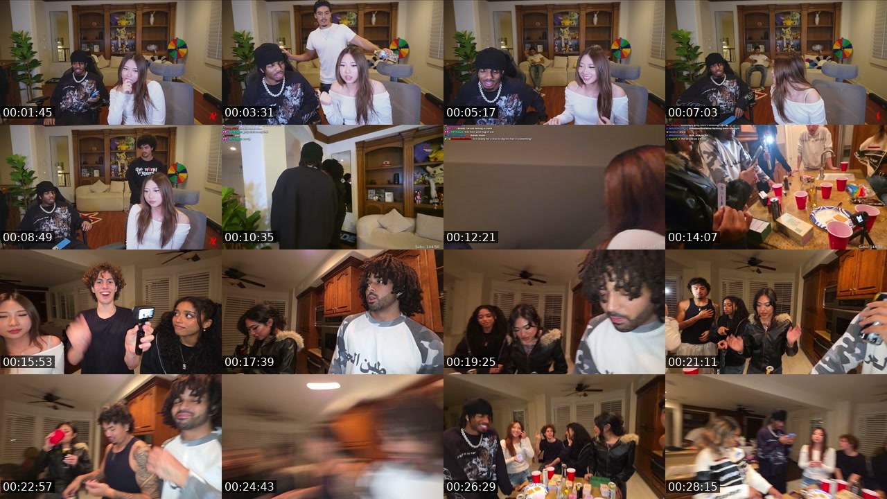 Contact-sheet preview of drxidz's Twitch recording
