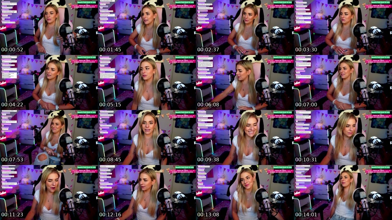 Contact-sheet preview of littlebunny_x's Twitch recording