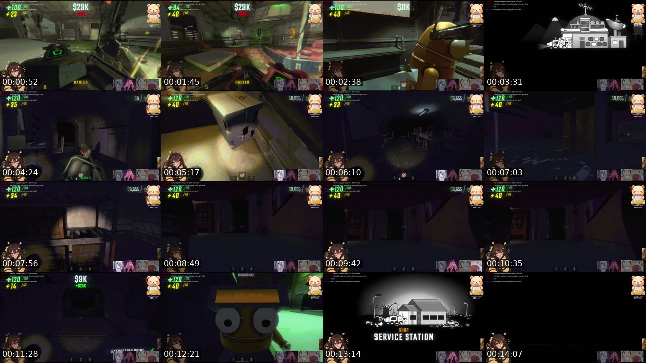 Contact-sheet preview of busybebe's Twitch recording