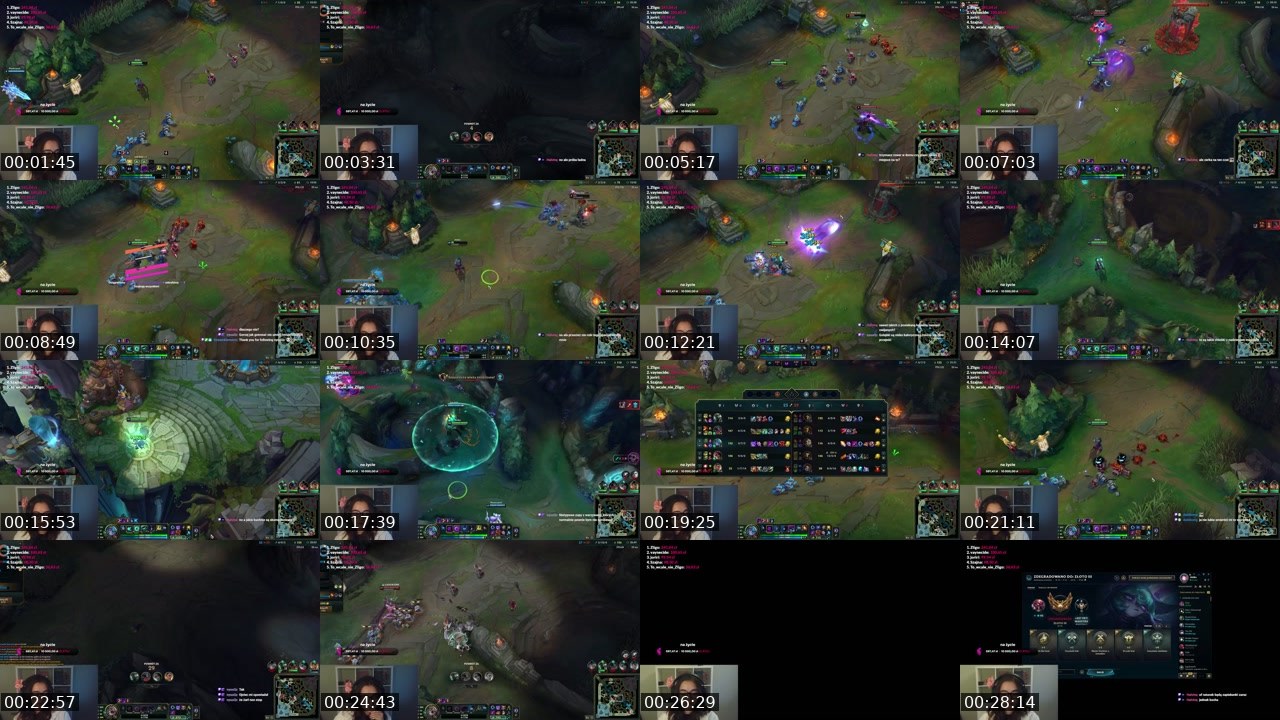 Contact-sheet preview of lismeii's Twitch recording
