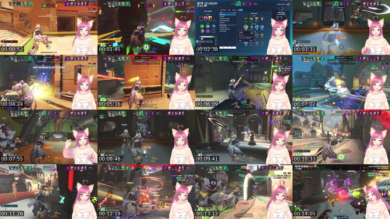 Contact-sheet preview of AgustD89T's Twitch recording