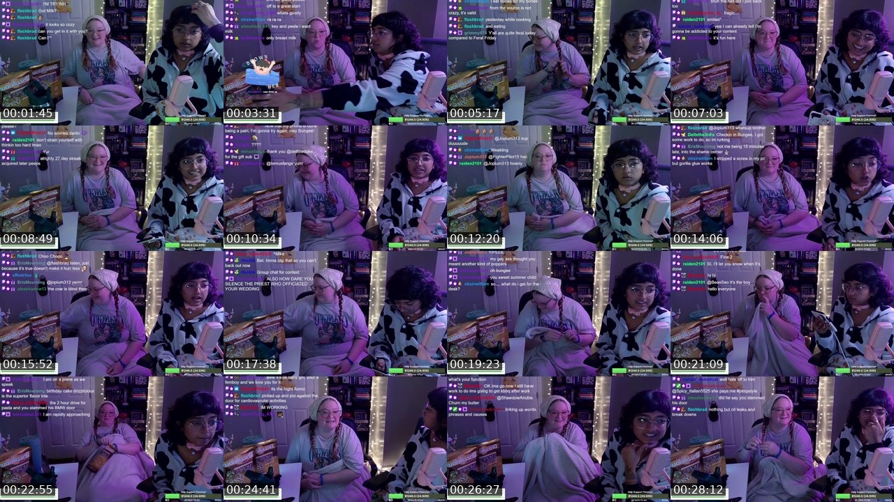 Contact-sheet preview of BungeeMFGum's Twitch recording