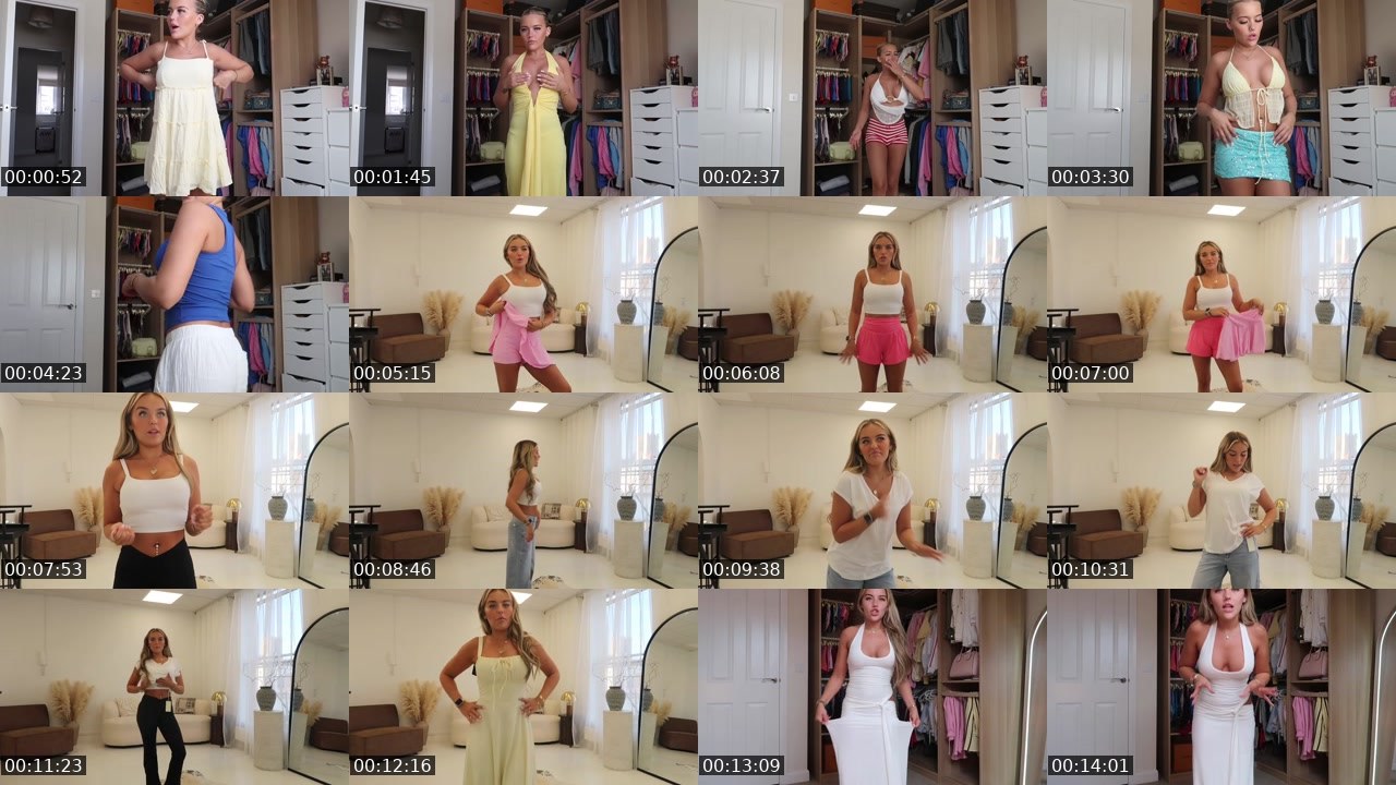 Contact-sheet preview of NonStopFashion's Twitch recording