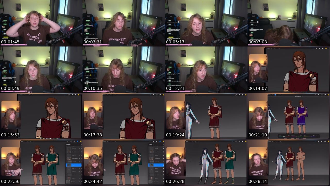 Contact-sheet preview of ressbie's Twitch recording