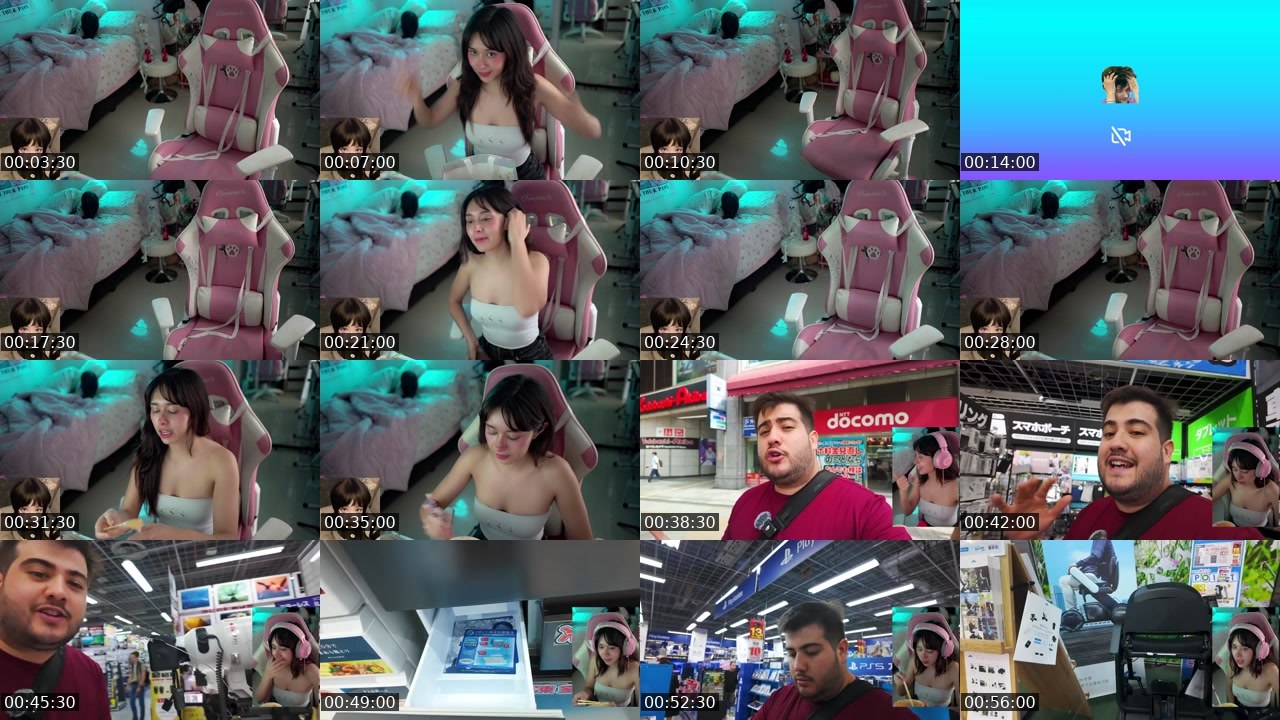 Contact-sheet preview of itsLaiMun's Twitch recording