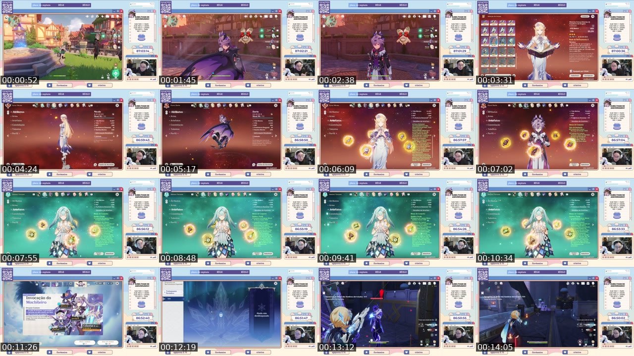 Contact-sheet preview of bbebela's Twitch recording