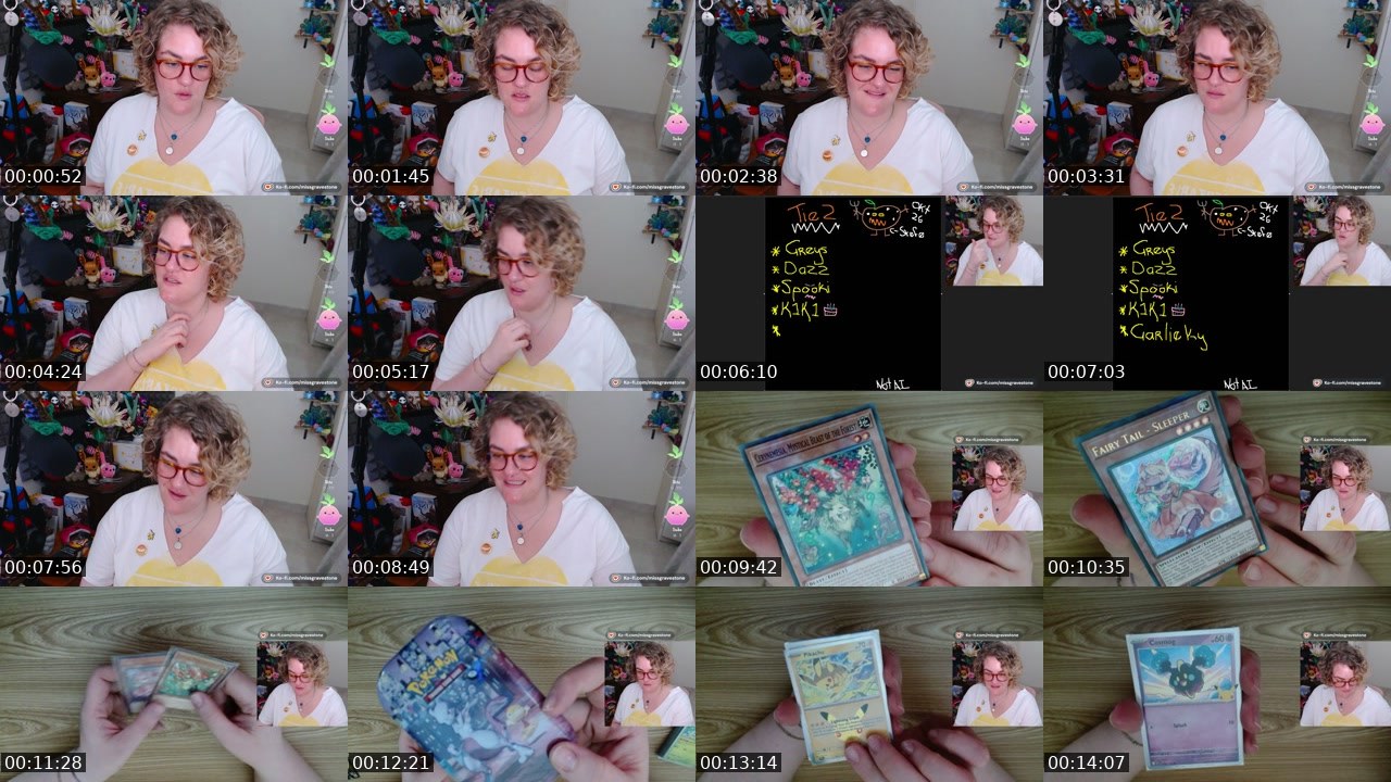 Contact-sheet preview of MissGravestone's Twitch recording