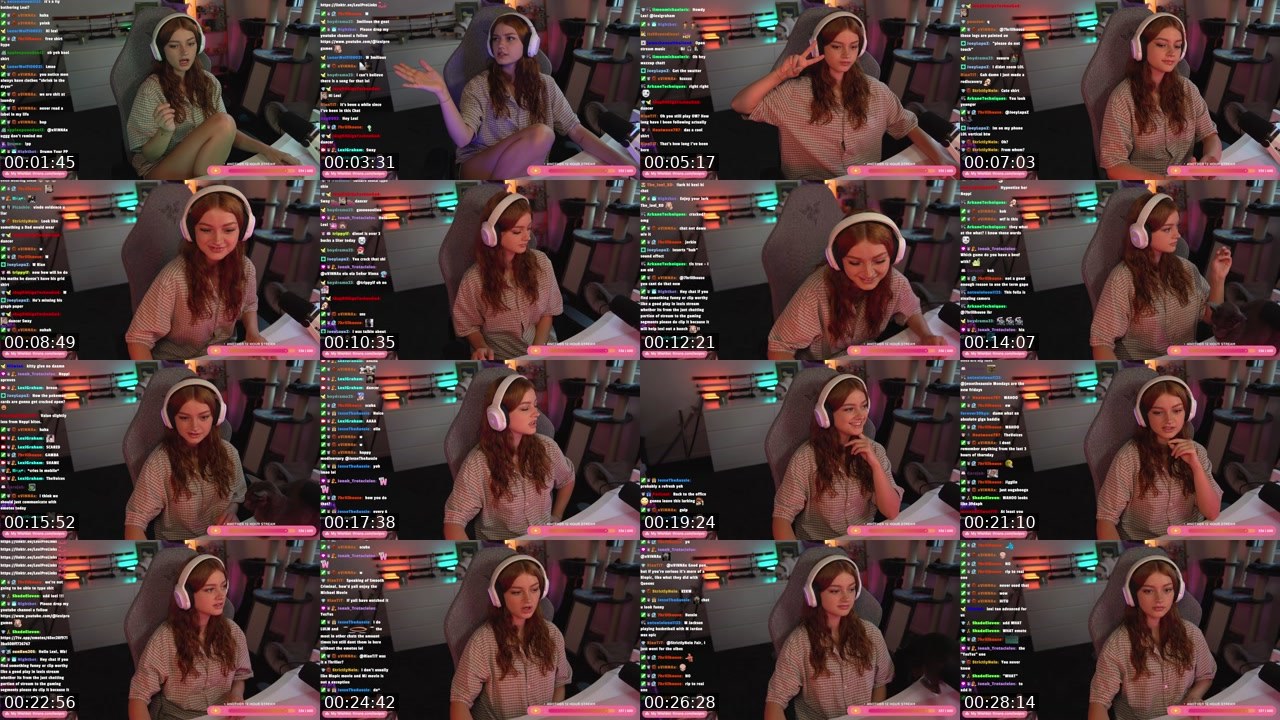 Contact-sheet preview of LexiGraham's Twitch recording