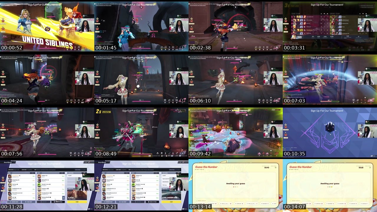 Contact-sheet preview of AceyxSpacey's Twitch recording