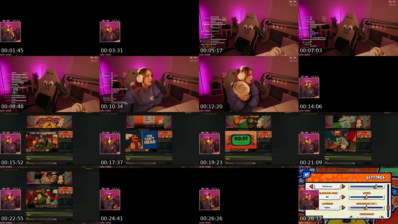 Contact-sheet preview of Nalopia's Twitch recording