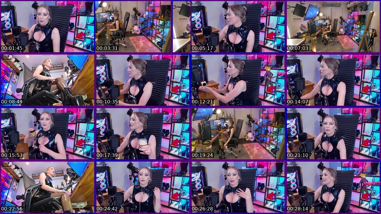 Contact-sheet preview of MsUniqStyles's Twitch recording