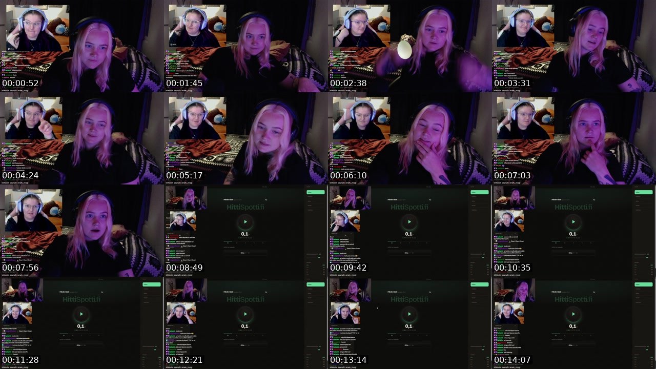 Contact-sheet preview of suhmuri's Twitch recording
