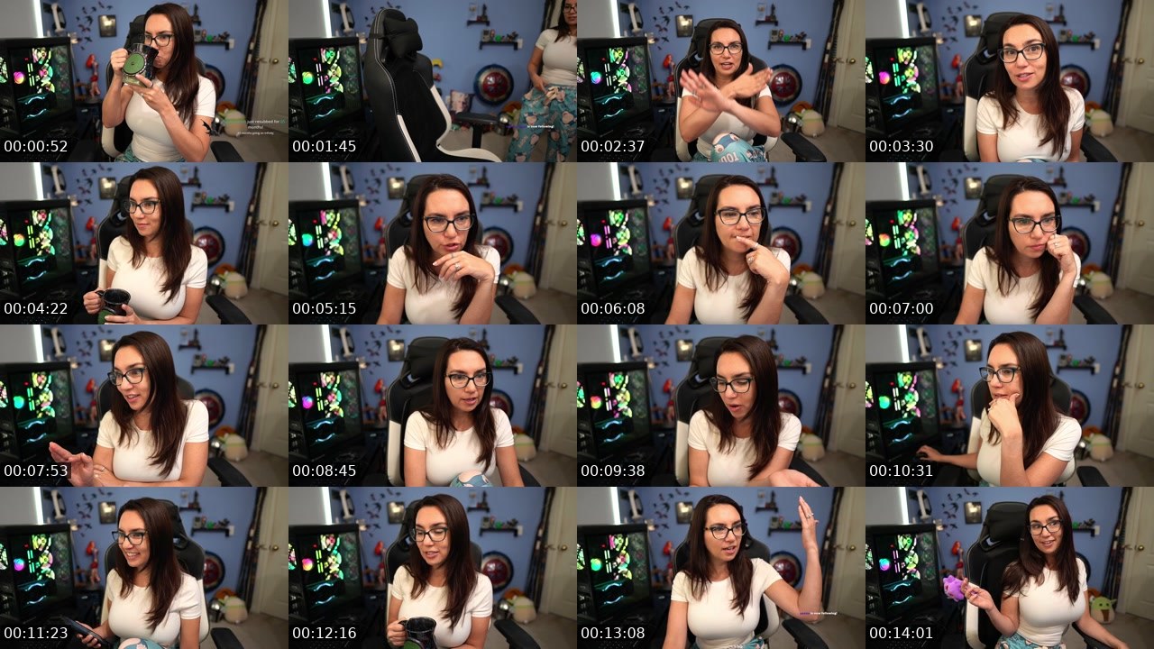 Contact-sheet preview of TrishaHershberger's Twitch recording