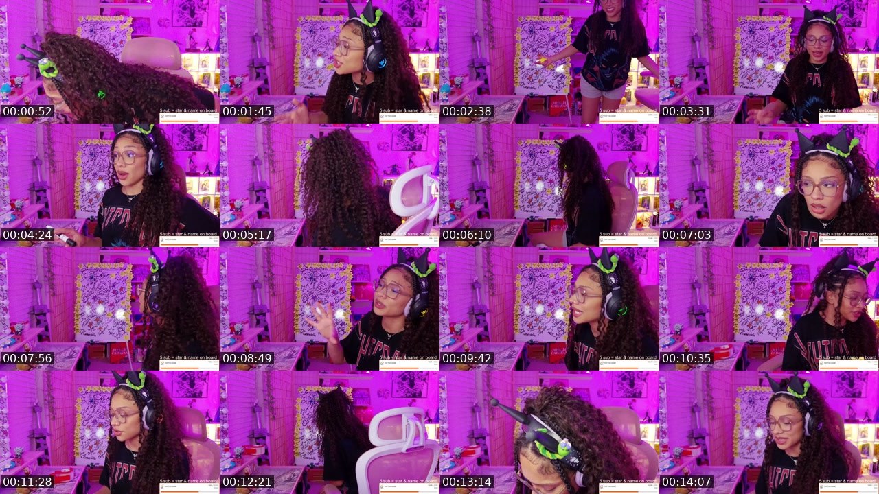 Contact-sheet preview of Rinnegoddess's Twitch recording