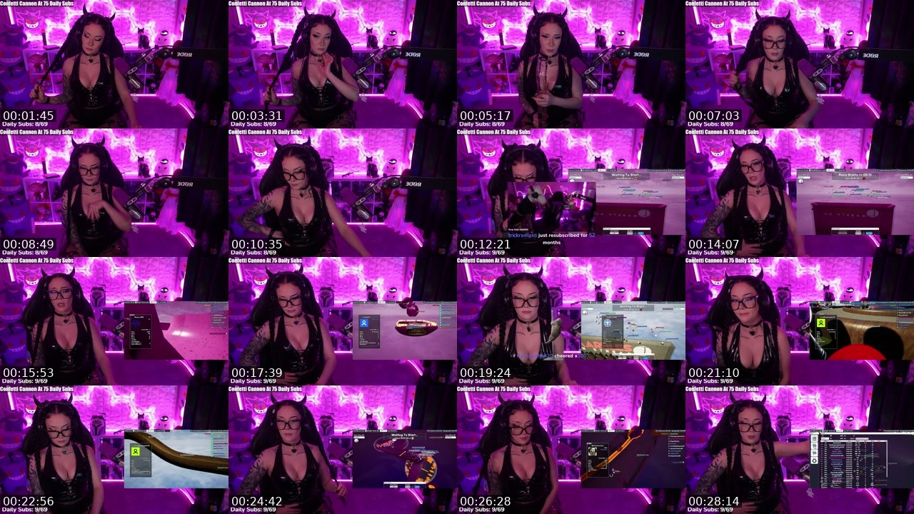 Contact-sheet preview of MissPurple's Twitch recording