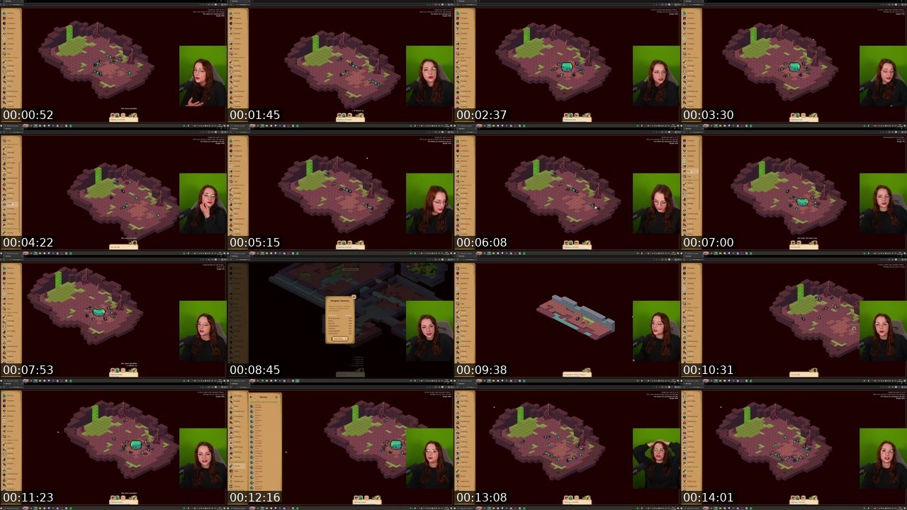 Contact-sheet preview of MadameDiablo's Twitch recording