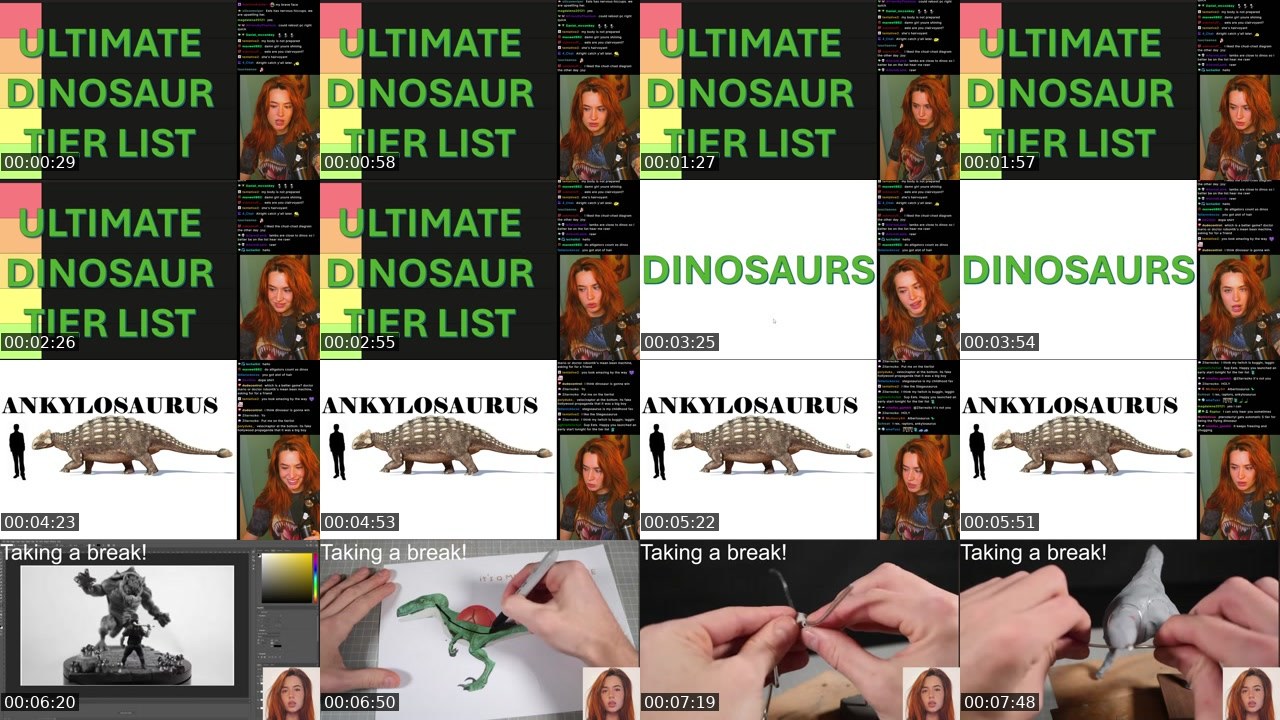 Contact-sheet preview of eels4reals's Twitch recording