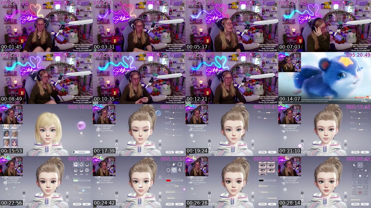 Contact-sheet preview of S0lsticee's Twitch recording
