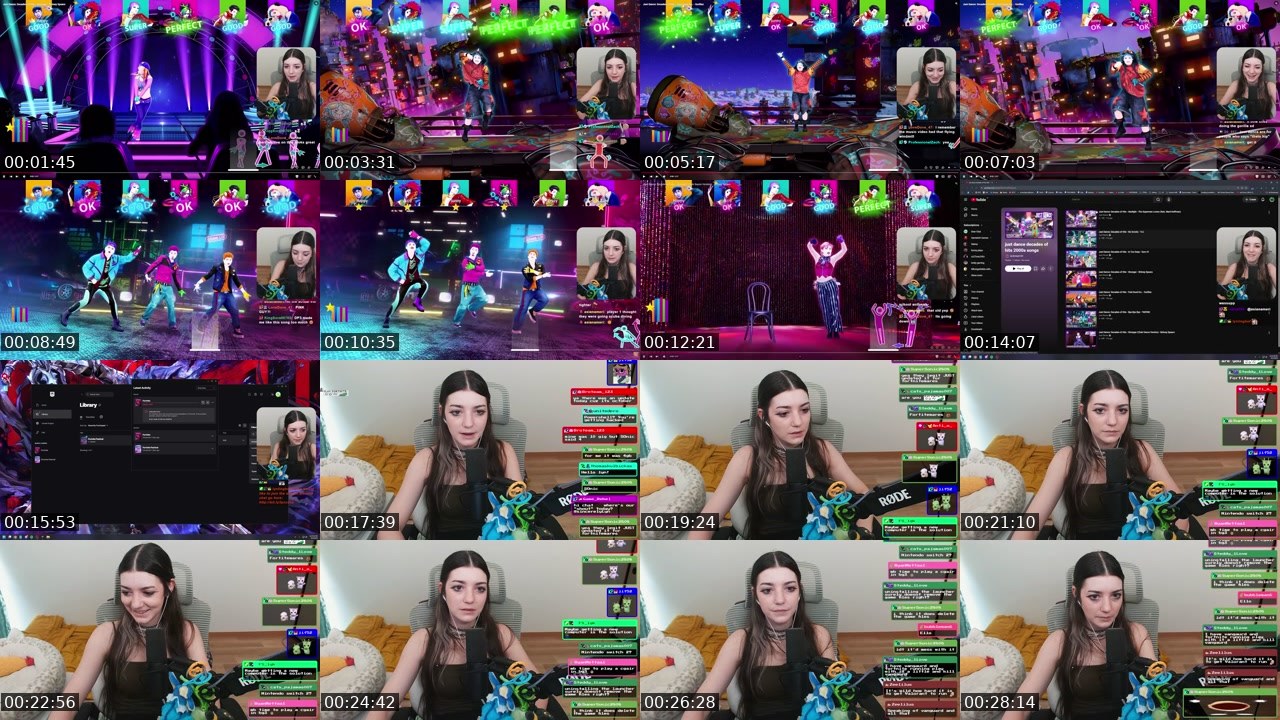 Contact-sheet preview of sincerelyLyn's Twitch recording