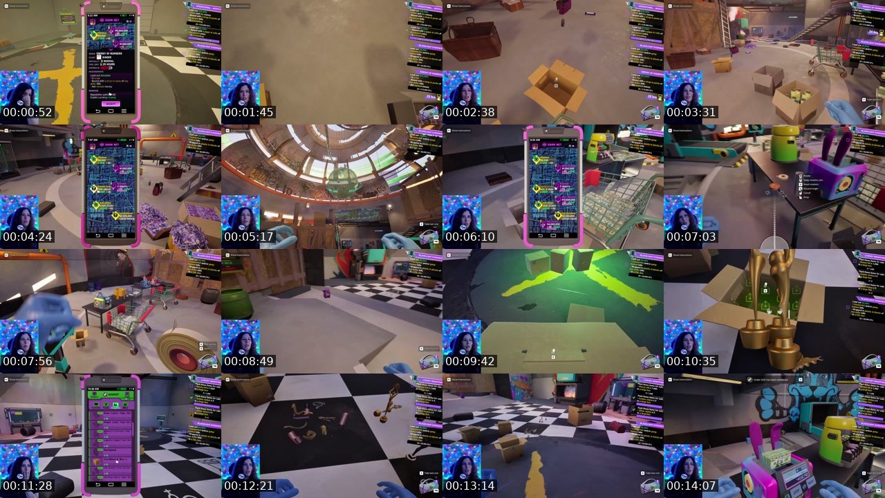 Contact-sheet preview of AwkwardVictoria's Twitch recording