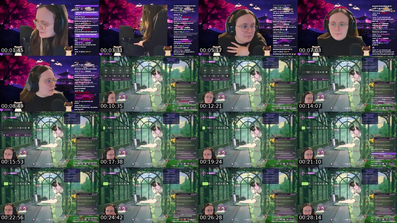 Contact-sheet preview of LalaLetsplala's Twitch recording