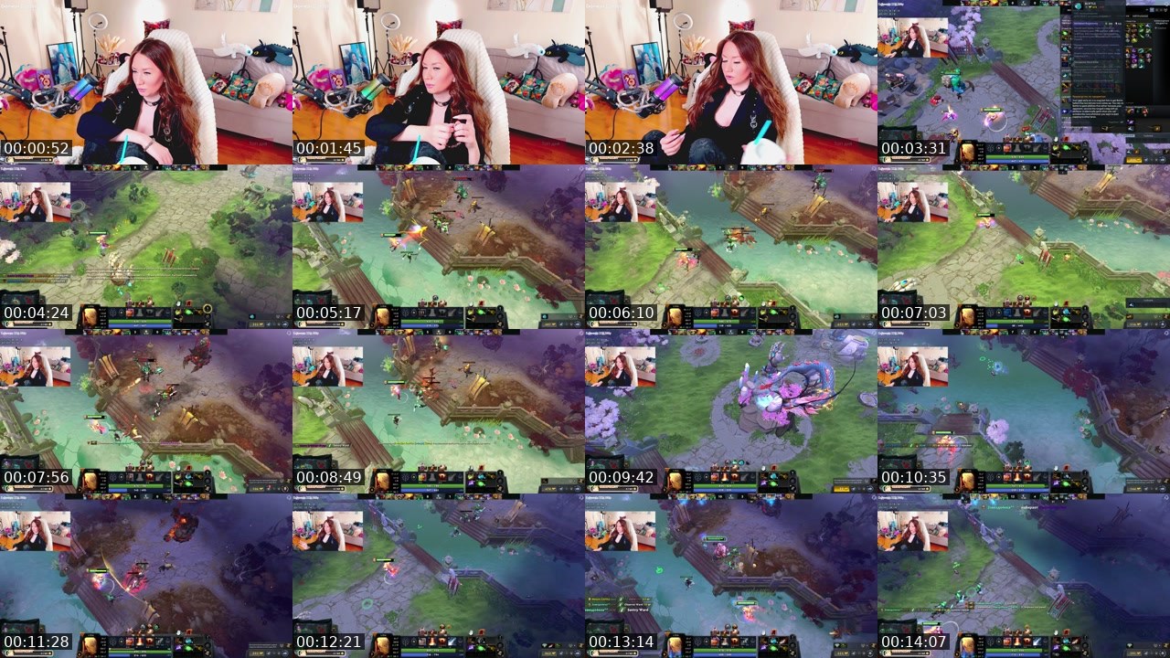 Contact-sheet preview of MarysTV's Twitch recording