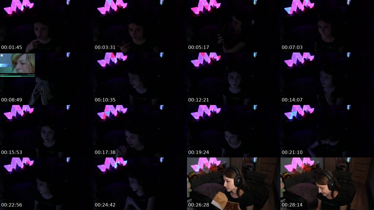 Contact-sheet preview of Rineksalol's Twitch recording